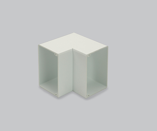 エムケーダクト付属品　内マガリ　130×60型　ミルキーホワイト