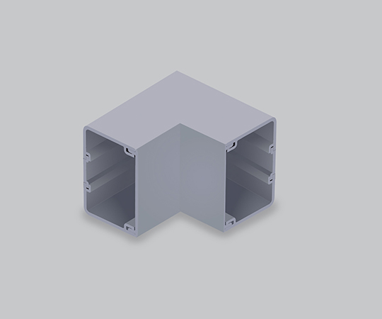 エムケーダクト付属品　内マガリ　8号　グレー