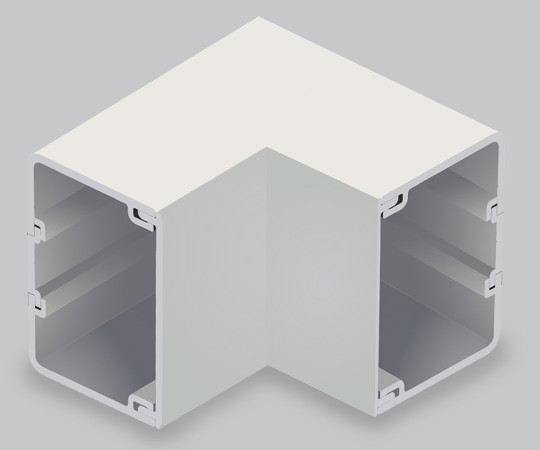 エムケーダクト付属品　内マガリ　7号150型　クリーム