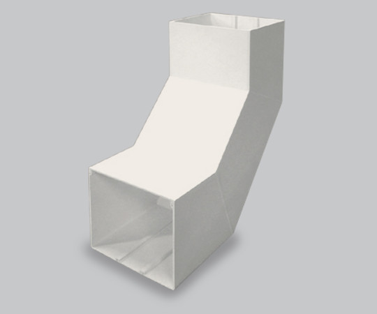 エムケーダクト付属品　内大マガリ　8号200型　クリーム