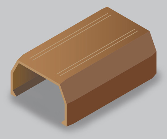 ニュー・エフモール付属品　ジョイントカバー　2号　ブラウン