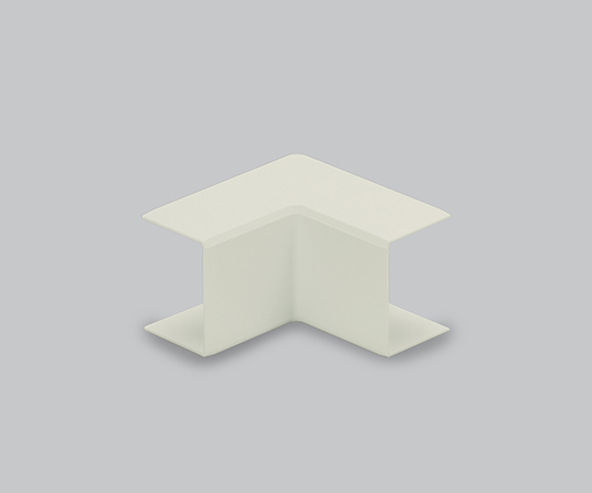 エムケーダクト付属品　内マガリ　後付け型　1号　ミルキーホワイト