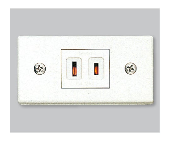 エムケーダクト付属品　ダクトコンセント　1号1個用平行　ホワイト