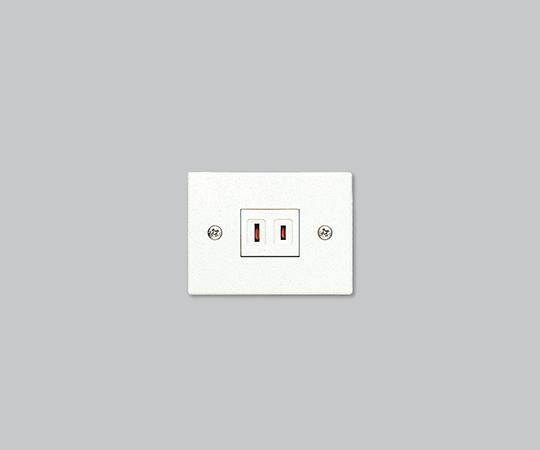 エムケーダクト付属品　ダクトコンセント　2号1個用平行　ホワイト