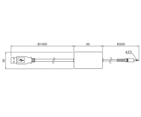 コンフィギュレータケーブル(USB対応､ステレオジャック用､絶縁付) COP-US