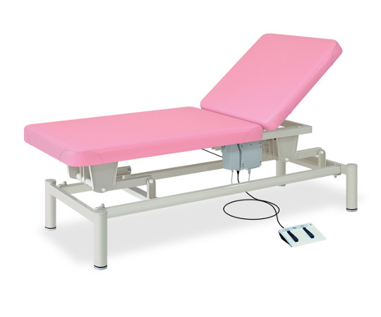 有孔電動リクライト　幅70×長さ190×高さ45～83cm　レッド