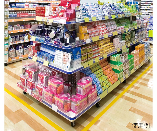 UL2本柱エンドKキャスター付　間口125cm　連結