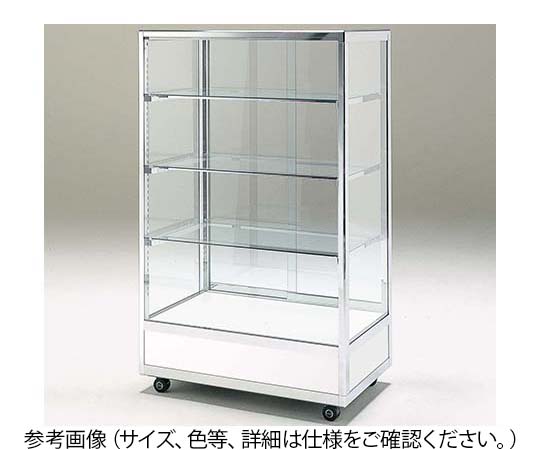 LED付ショーケース　F12-451　1200×450×2100mm　ブラック　F12-451ﾌﾞﾗｯｸLED