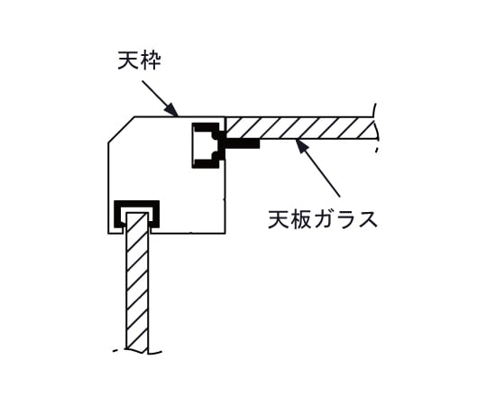 LED付ショーケース　F12-451　1200×450×2100mm　ブラック　F12-451ﾌﾞﾗｯｸLED