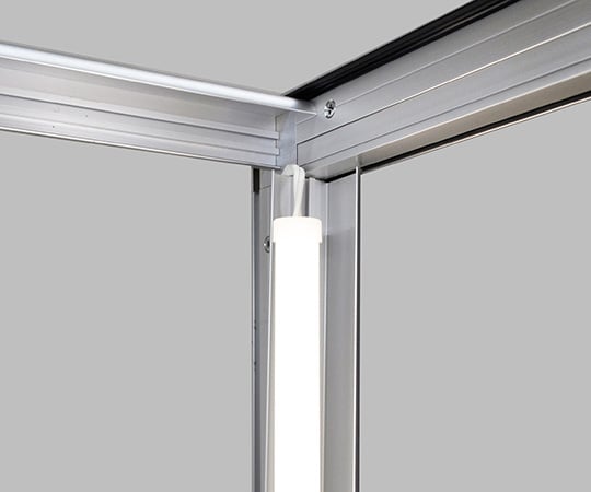 LED付ショーケース　F12-451　1200×450×2100mm　ブラック　F12-451ﾌﾞﾗｯｸLED