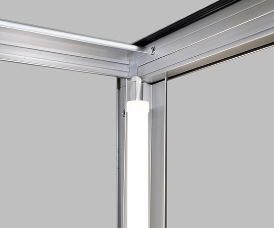 LED付ショーケース　S18-601　1800×600×2100mm　シルバー　S18-601ｼﾙﾊﾞｰLED