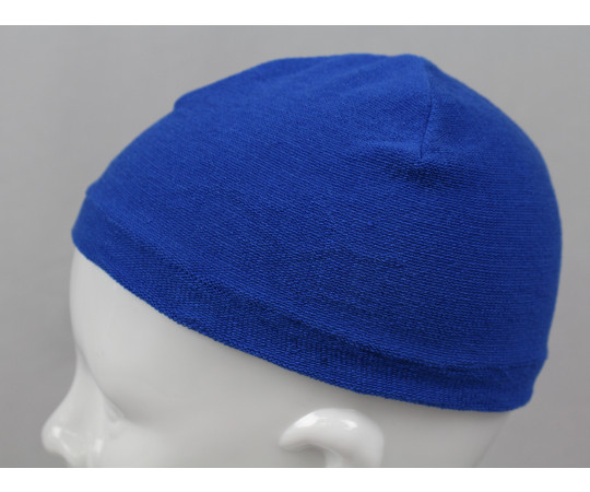 抗菌防臭ヘルニットキャップ　ブルー