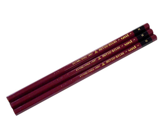 uni（ユニ）　職人専科　鉛筆　3本入　H