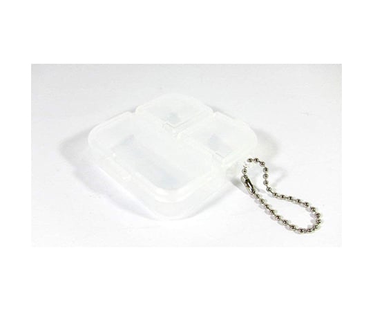 パーツケーススクエア3コマケース（ヘッター付）　クリアー