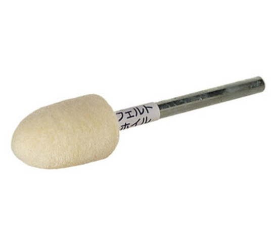 BSフェルトホイル軸付　（砲弾型）　10X15X3