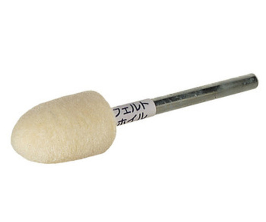 BSフェルトホイル軸付　（砲弾型）　15X20X6