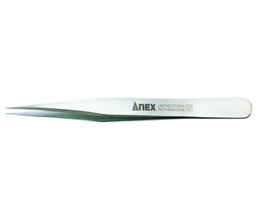 63-2936-30 高精度18-8ステンレスピンセット先丸型 120mm No.201