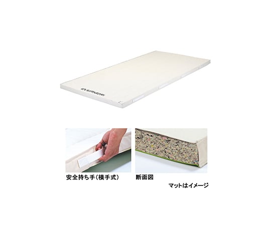 63-2969-65 抗菌合成スポンジマット 9号 120×300×6cm EKM123 【AXEL