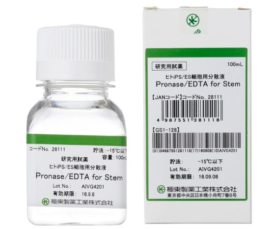 細胞分散液（ヒトiPS/ES細胞用）　Pronase/EDTA　for　Stem