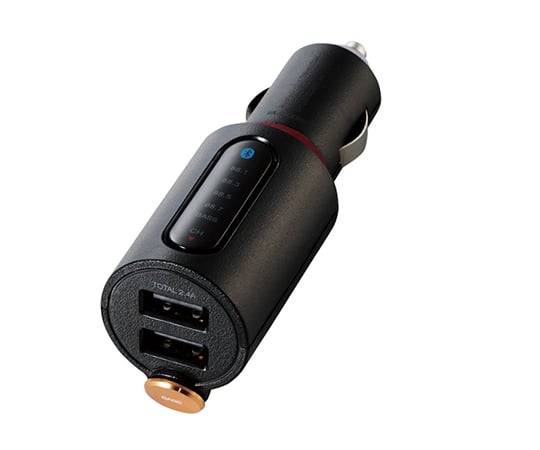 Bluetooth（R）FMトランスミッター（2.4A/2ポート/重低音）