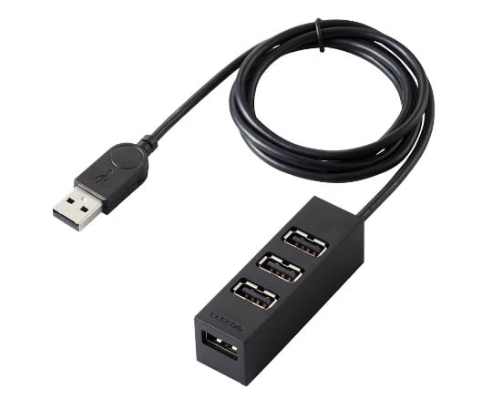 63-2995-60 機能主義USBハブ 長ケーブル4ポート U2H-TZ427BBK