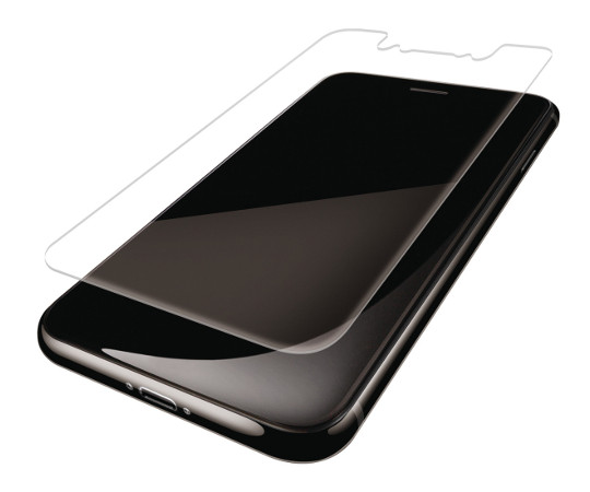 63-2996-52 取扱停止 iPhone XS用フルカバーフィルム 衝撃吸収 最大93%OFFクーポン 防指紋 反射防止 BLカット 正規品販売! PM-A18BFLFPBLR 透明