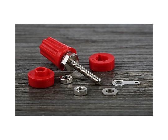 63-2998-40 4mmソケット（メス） 赤 ニッケルめっき 1袋（5個入） 423