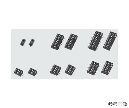 スライドスイッチ　DIP型　4極　無洗浄品（テープシール無し）　ガル・ウィング