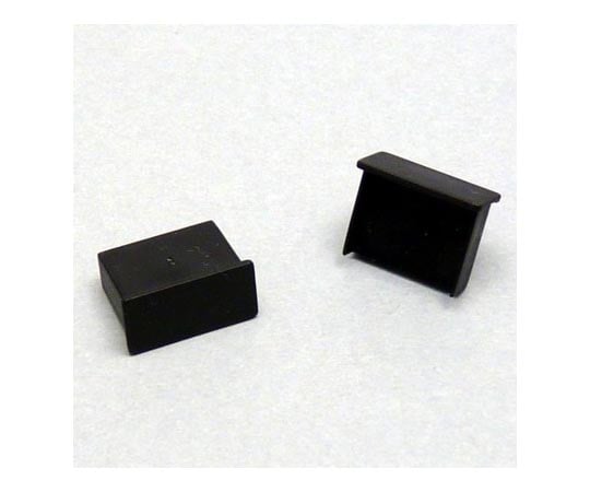 63-3044-97 コネクター保護キャップUSB-Aタイプ用（つまみなし）黒 USBCAPK-B0-6