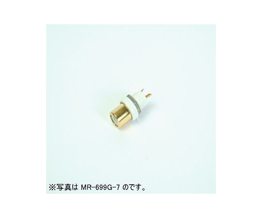 RCA絶縁ジャック（パネル取付タイプ）　黄