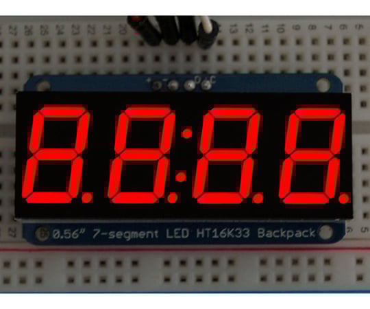 7セグメント4桁ディスプレイ