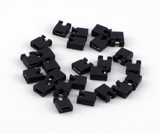取扱を終了した商品です］ジャンパーピン 2.54mmピッチ 黒 25個