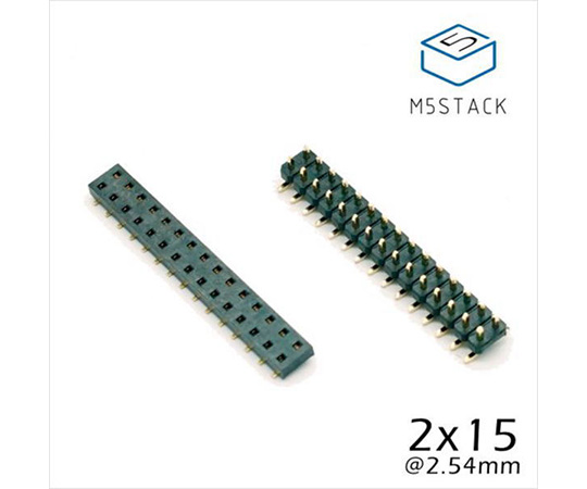 M5Stack用2×15ピンヘッダ/ピンソケットセット M5STACK-BUS-SOCKET