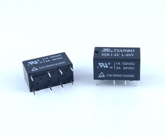 63-3126-44 9V小型リレー　接点容量：2A　2回路C接点 GB-RLY-2C9V-CC2A