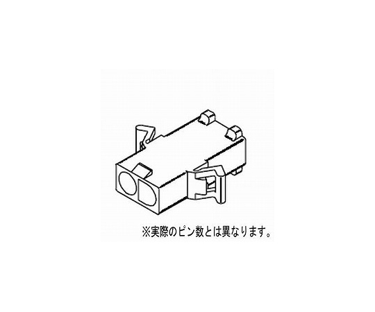 6.7mmピッチ　電線対電線用　プラグ　極数2（10個入）