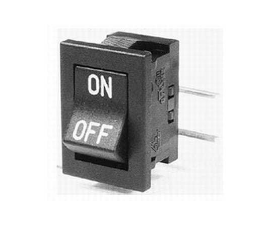 小形ロッカースイッチ　ON-OF　Fライトアングル端子