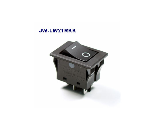 防水形　2極単投ロッカスイッチ　黒