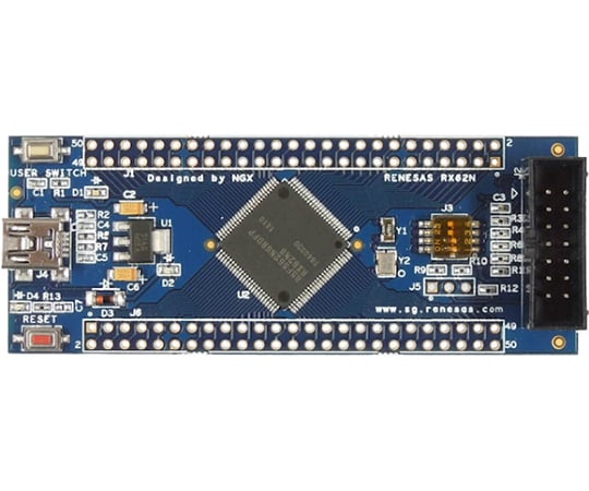 取扱を終了した商品です Rx62n搭載マイコン評価ボード Blueboard Rx62n 100pin 63 3153 53 Axel アズワン