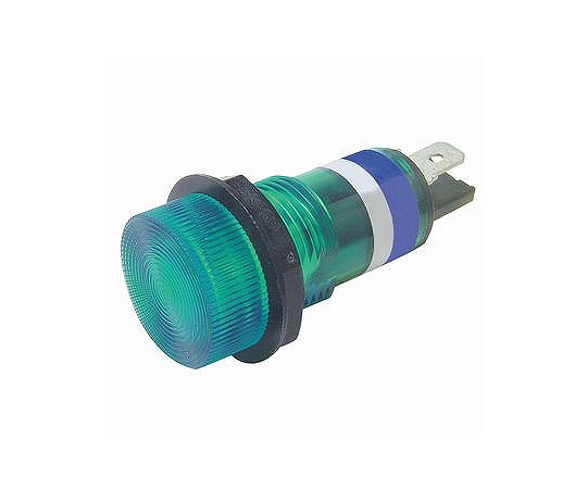 ネオンブラケット　円筒型　AC100V～125V　緑