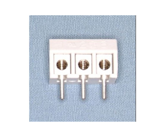 ネジ式端子台　プリント基板用　縦型　125V-6A　3極