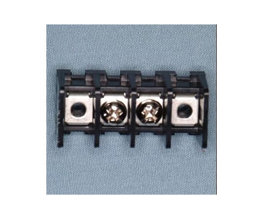 貫通型端子台　プリント基板用　250V-10A　セムスネジ　2極