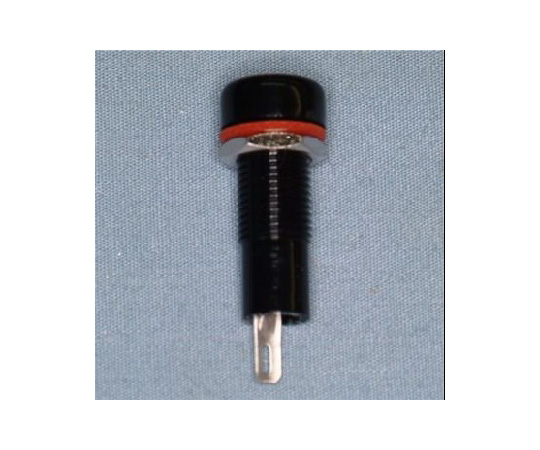 チップジャック　4mm　取付孔Φ8.2mm　黒