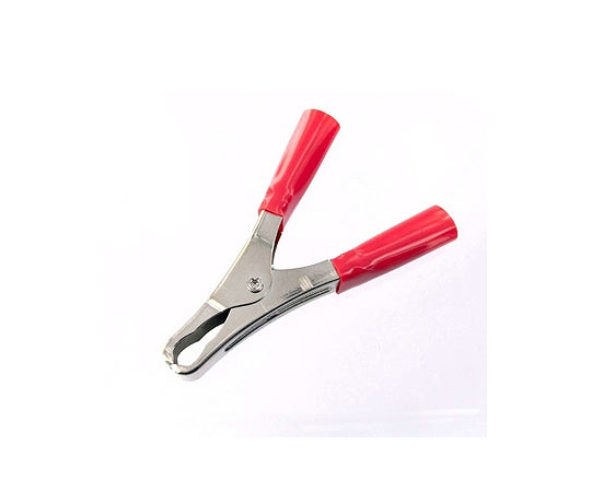 ヒッポークリップ　赤　鉄　定格50A　はんだ付け