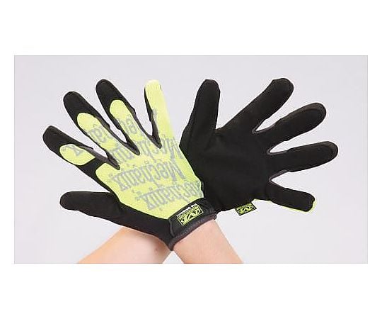 [LL] メカニクスグローブ(合成革/蛍光ｲｴﾛ-)