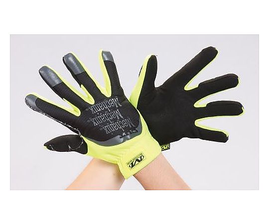 [Ｌ] ﾒｶﾆｸｽｸﾞﾛｰﾌﾞ(合成革/蛍光ｲｴﾛ-/耐切創)