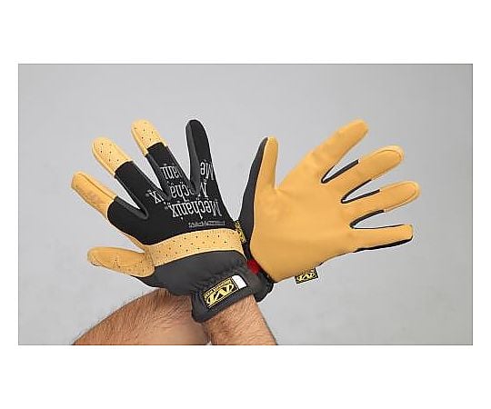 [LL] メカニクスグローブ(合成革/黒･ﾌﾞﾗｳﾝ)