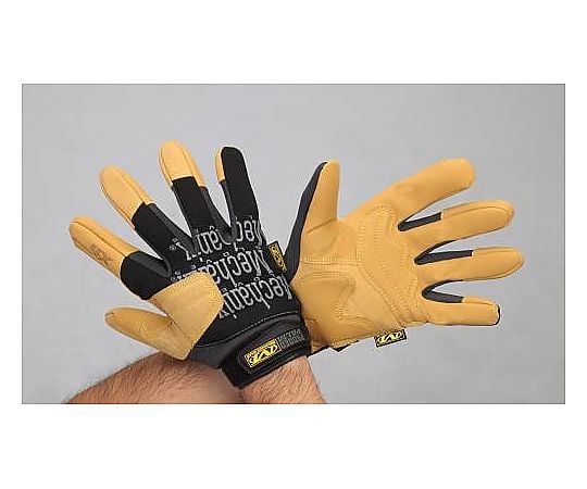 [Ｌ] メカニクスグローブ(合成革/黒･ﾌﾞﾗｳﾝ)