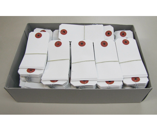 60x120mm 針金荷札(白/1000枚)　EA475HZ-13