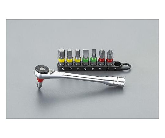 [+ - Hex]ドライバーセット(ﾗﾁｪｯﾄ式)