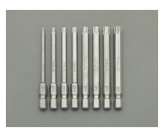 ８本組/T 8-T40 [Torx]ドライバービット